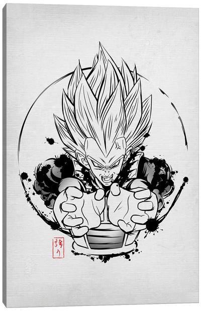 Proud Warrior Canvas Art Print - Dragon Ball Z