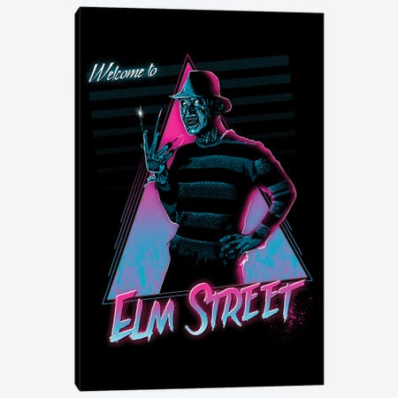 Welcome To Elm Street Canvas Print #DOI27} by Denis Orio Ibañez Art Print