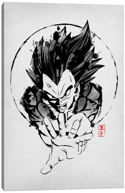 Prince Warrior Canvas Art Print - Dragon Ball Z