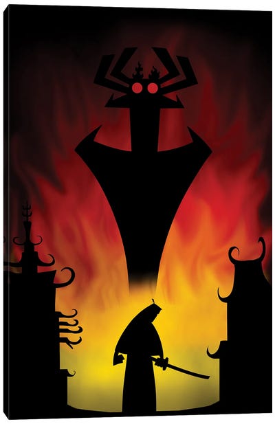 Fighting The Darkness Canvas Art Print - Other Animated & Comic Strip Characters