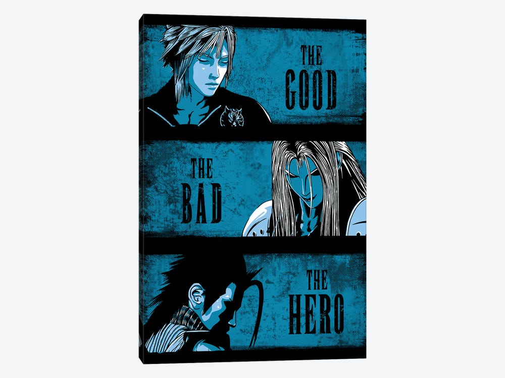 The Good The Bad And The Hero by Denis Orio Ibañez 1-piece Canvas Print