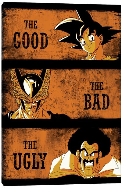 The Good The Bad And The Ugly Canvas Art Print - Dragon Ball Z