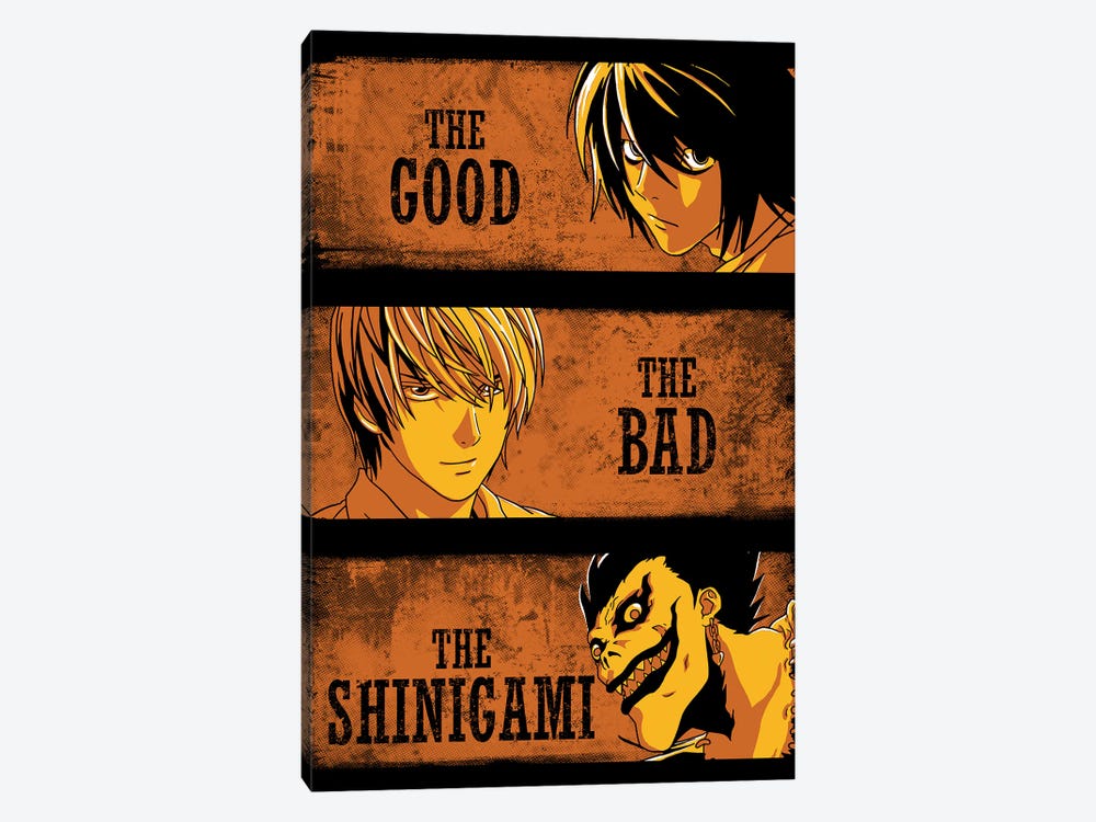 The Good, The Bad And The Shinigami by Denis Orio Ibañez 1-piece Canvas Print