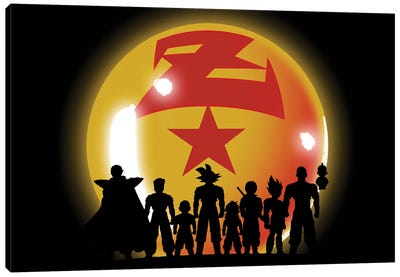 Z Warriors Canvas Art Print - Dragon Ball Z