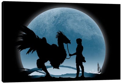 Duscae At Night Canvas Art Print - Final Fantasy