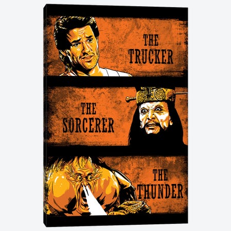 The Trucker, The Sorcerer And The Thunder Canvas Print #DOI359} by Denis Orio Ibañez Canvas Wall Art