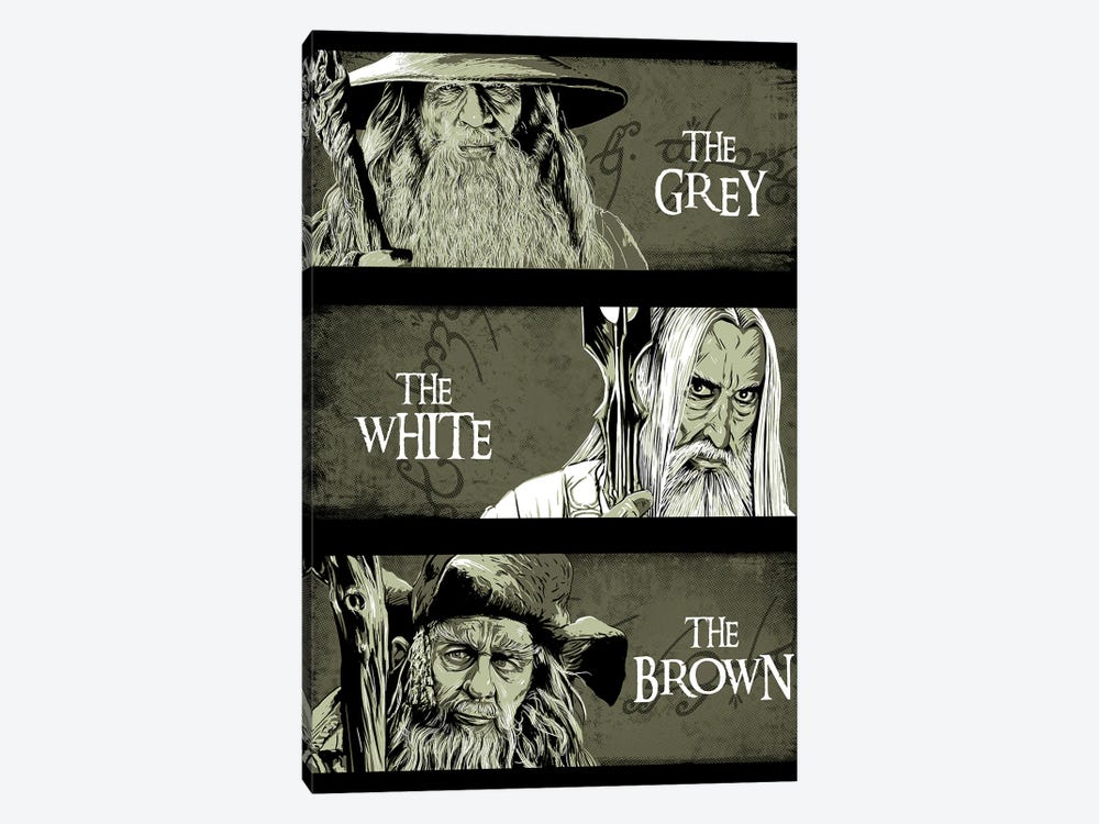 Wizards Of Middle-Earth by Denis Orio Ibañez 1-piece Canvas Wall Art