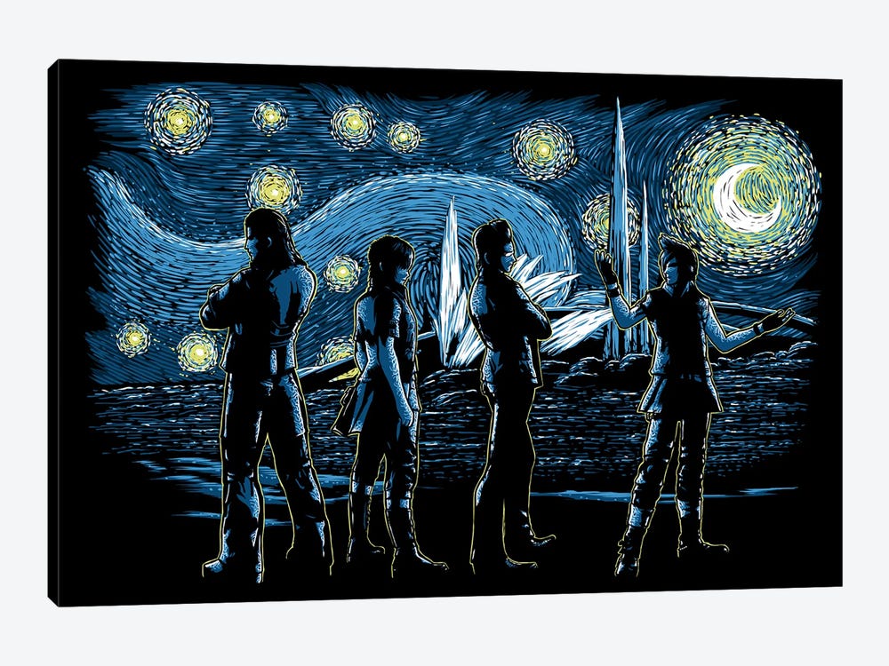 Starry Road Trip by Denis Orio Ibañez 1-piece Art Print