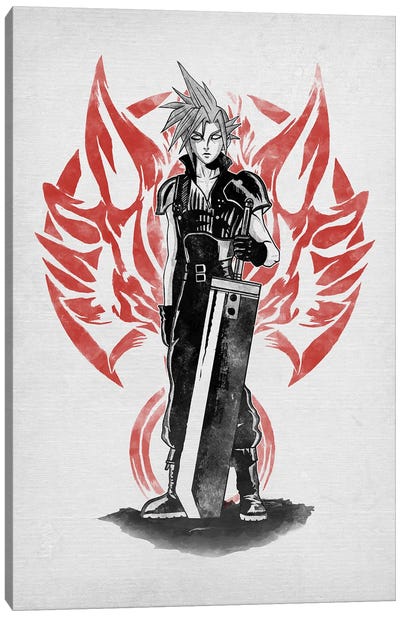 If Only I Were Soldier Canvas Art Print - Final Fantasy