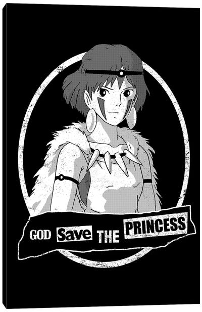 God Save The Princess Canvas Art Print - Princess Mononoke