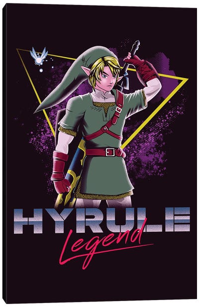Hyrule Legend Canvas Art Print - The Legend Of Zelda