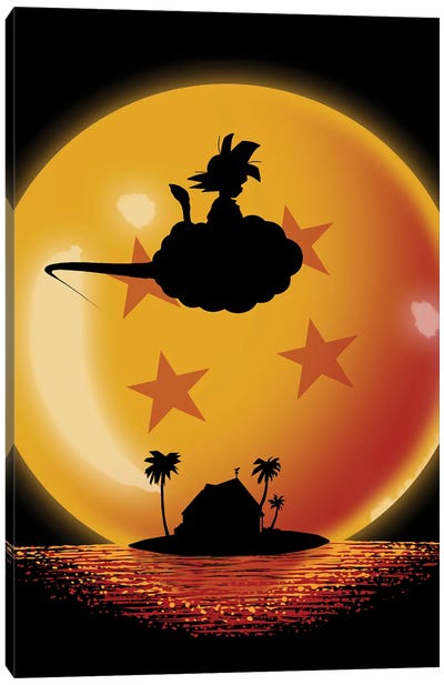 Hero On Sunset Canvas Art Print - Dragon Ball Z