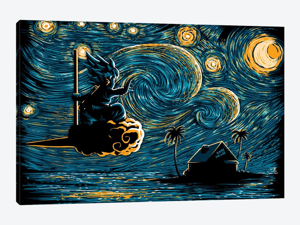 Starry Saiyan by Denis Orio Ibañez 1-piece Canvas Art