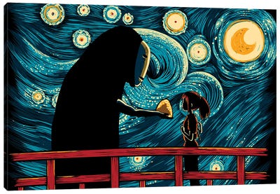 Starry Spirits Canvas Art Print - Anime Movie Art