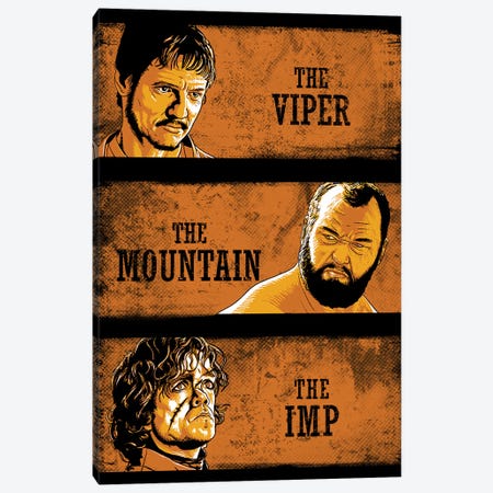 The Viper, The Mountain And The Imp Canvas Print #DOI435} by Denis Orio Ibañez Canvas Artwork