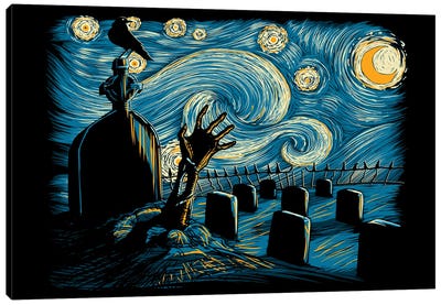 Starry Night Z Canvas Art Print - Denis Orio Ibanez
