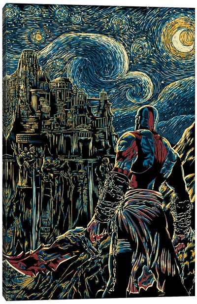 Starry Olympus Canvas Art Print - God Of War