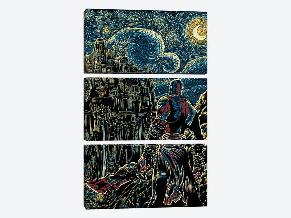Starry Olympus by Denis Orio Ibañez 3-piece Canvas Art Print