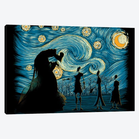 Starry Hallows Canvas Print #DOI476} by Denis Orio Ibañez Canvas Artwork