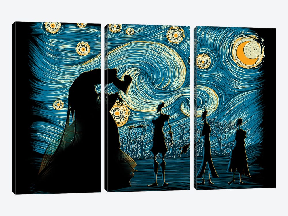Starry Hallows by Denis Orio Ibañez 3-piece Canvas Art