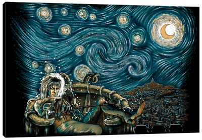 Starry Labyrinth Canvas Art Print - Denis Orio Ibanez