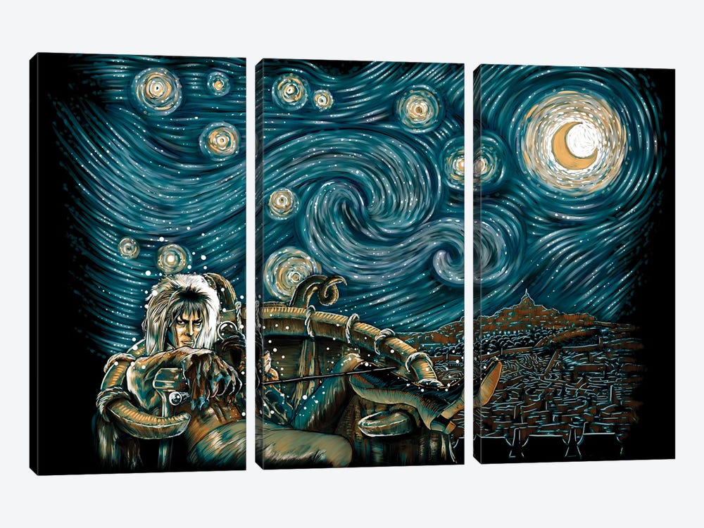 Starry Labyrinth by Denis Orio Ibañez 3-piece Canvas Art