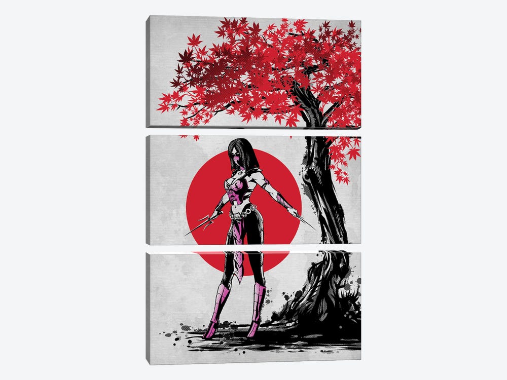 Evil Sister Under The Sun by Denis Orio Ibañez 3-piece Canvas Wall Art