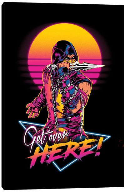 Get Over Here! Canvas Art Print - Mortal Kombat