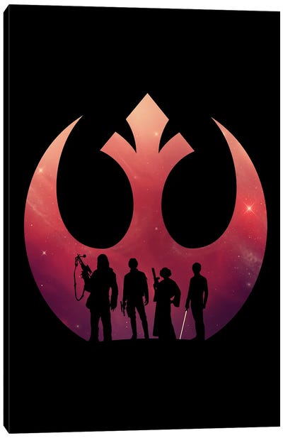 Classic Rebels Canvas Art Print - Luke Skywalker