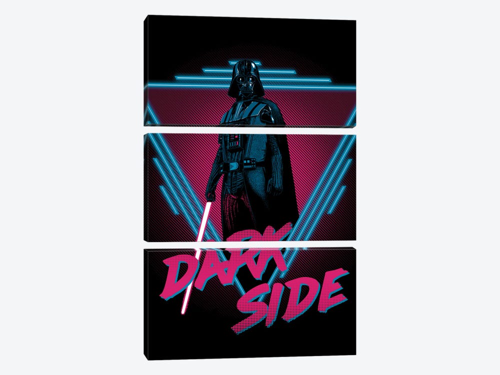 Dark Side by Denis Orio Ibañez 3-piece Canvas Print