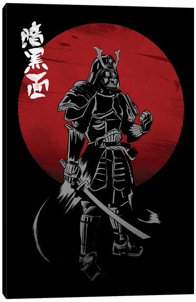 Dark Side Of The Samurai Canvas Art Print - Warrior Art