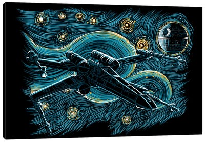 Starry Rebel Canvas Art Print - Denis Orio Ibanez