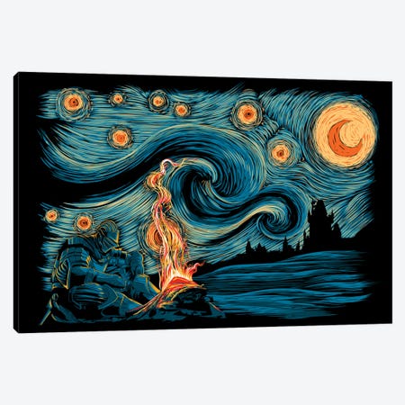 Starry Souls Canvas Print #DOI541} by Denis Orio Ibañez Canvas Print