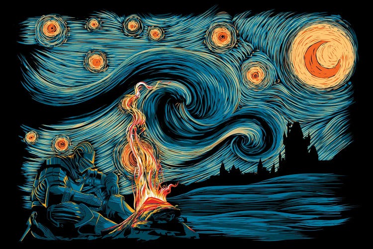 Starry Souls by Denis Orio Ibañez wall art