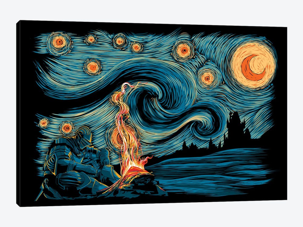 Starry Souls by Denis Orio Ibañez 1-piece Canvas Print