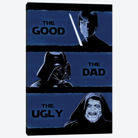 The Good, The Dad, And The Ugly Canvas Print #DOI543} by Denis Orio Ibañez Art Print