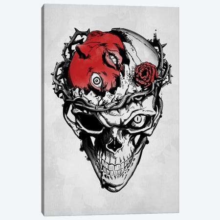 Behelit Skull Canvas Print #DOI571} by Denis Orio Ibañez Canvas Wall Art
