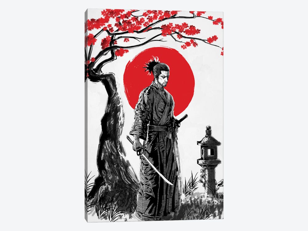 Miyamoto Musashi by Denis Orio Ibañez 1-piece Canvas Print