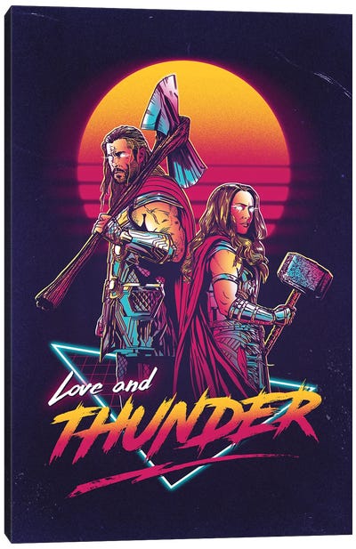 Space Vikings Canvas Art Print - Thor