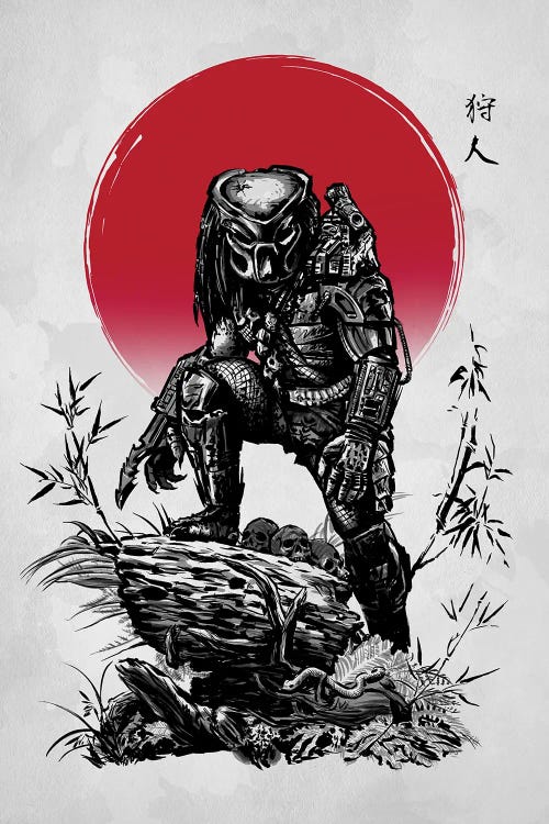 Red Sun Hunter by Denis Orio Ibañez wall art