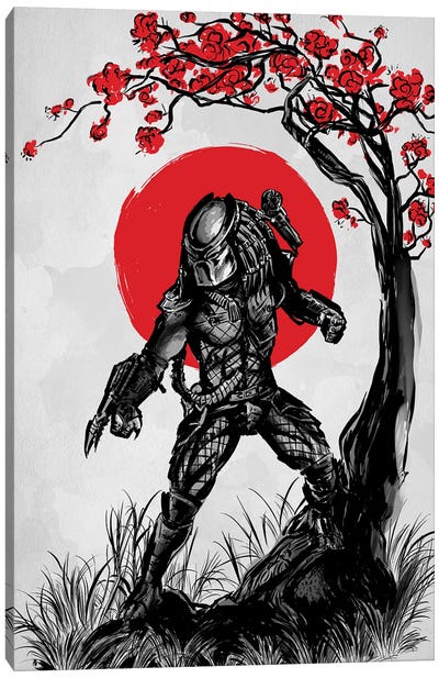 Hunter Under The Tree Canvas Art Print - Favorite Films