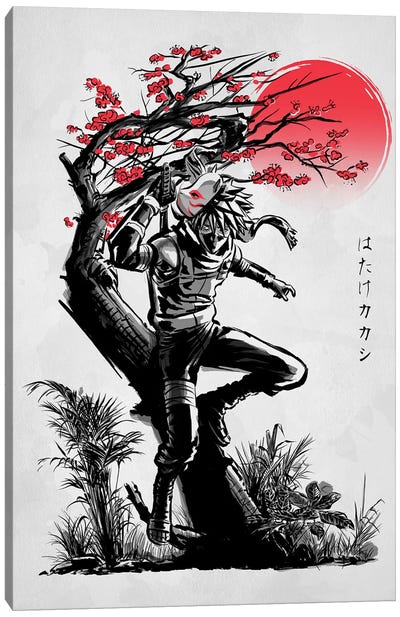 Hero Of The Sharingan Canvas Art Print - Naruto