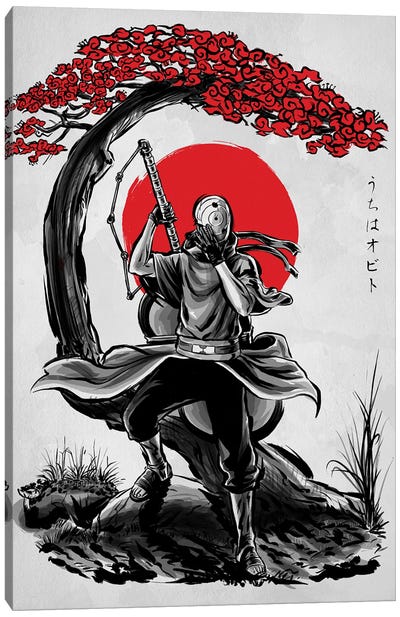 The Masked Man Canvas Art Print - Naruto