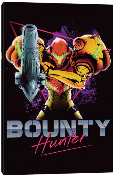 Classic Bounty Hunter Canvas Art Print - Video Game Art