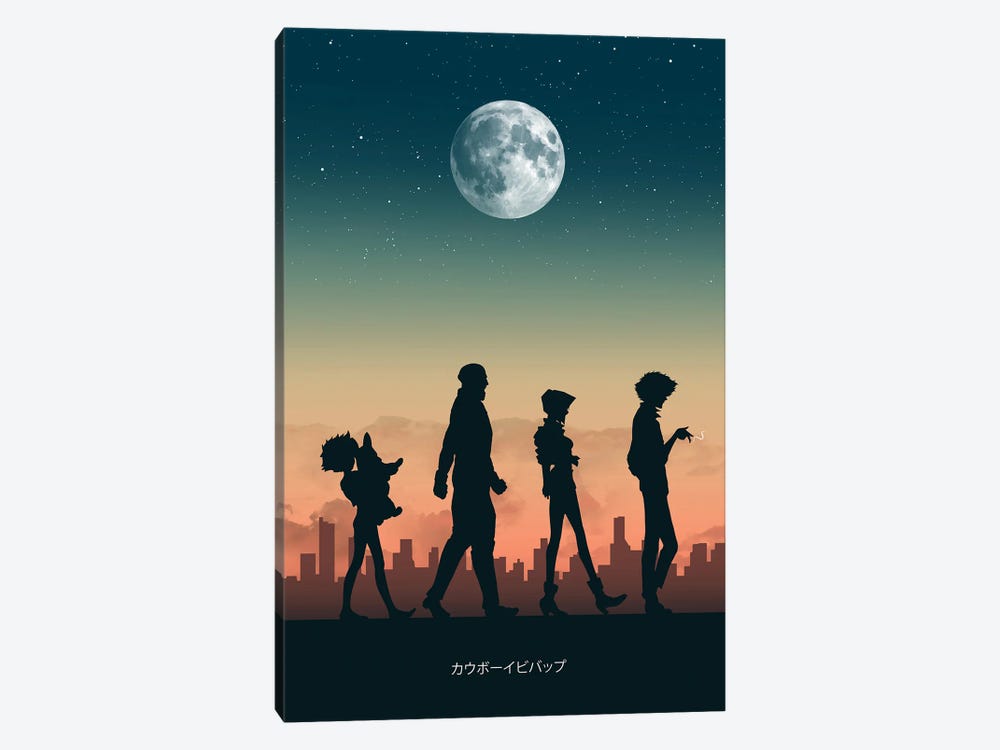 Bounty Hunters Under The Moon by Denis Orio Ibañez 1-piece Canvas Print