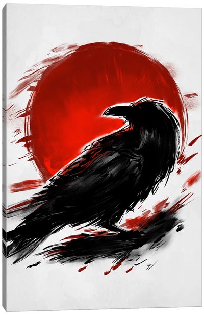 Raven Under The Sun Canvas Art Print - Denis Orio Ibanez