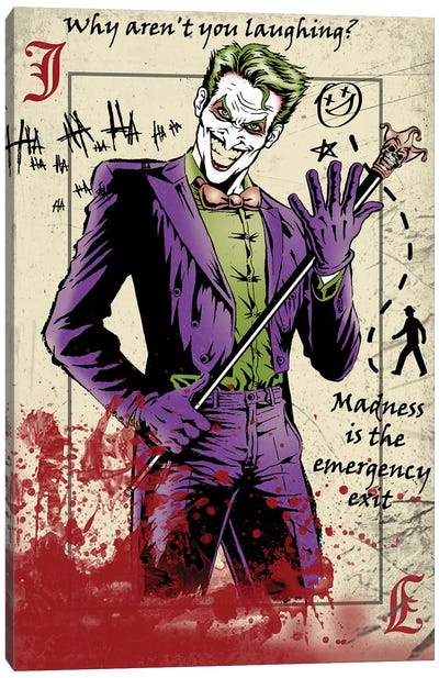 Master Criminal Canvas Art Print - The Joker