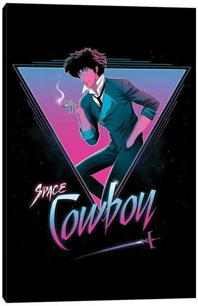 Space Cowboy Canvas Art Print - Anime TV Show Art
