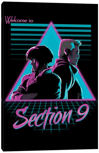 Section 9 Canvas Art Print - Other Anime & Manga Characters