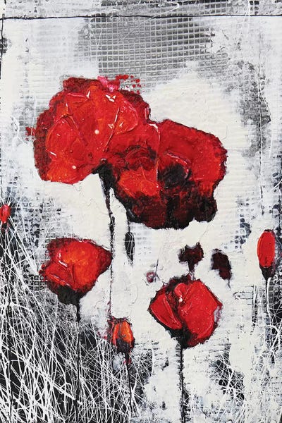 Textured Florals: Poppie's Family by Donatella Marraoni
